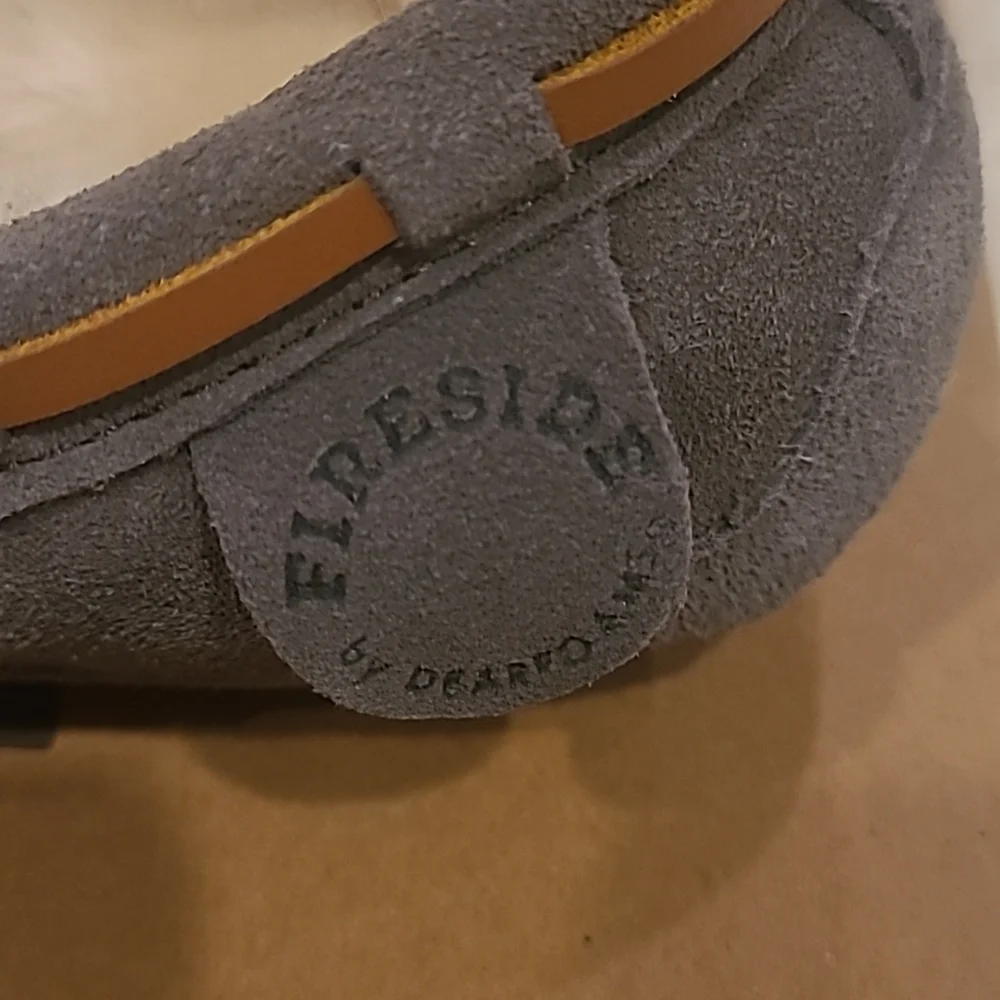 Fireside by Dearfoams Size 13 Kids Genuine Suede